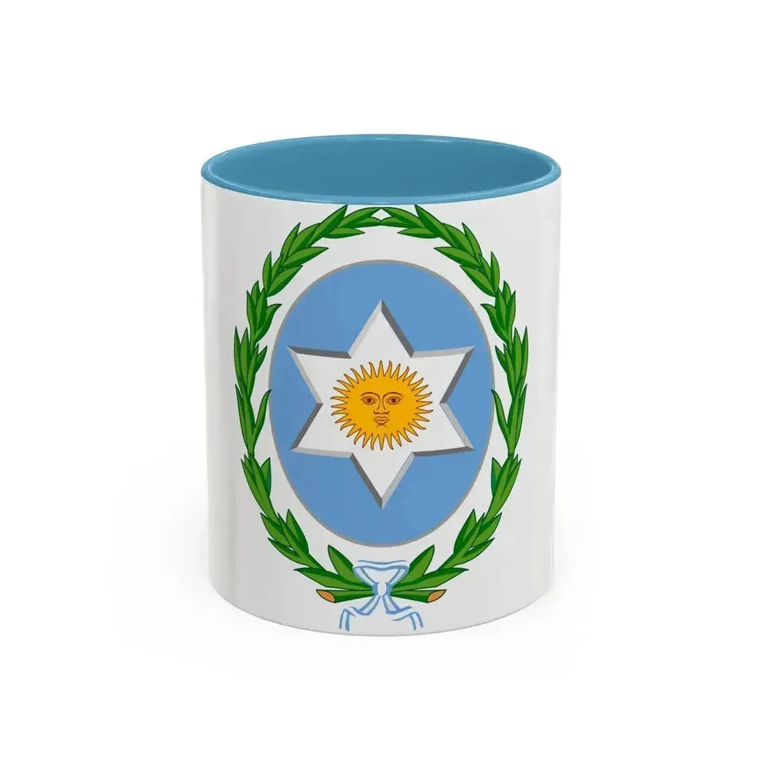 Coat of Arms Salta Argentina - Accent Coffee Mug 11oz Light Blue - Go Mug Yourself