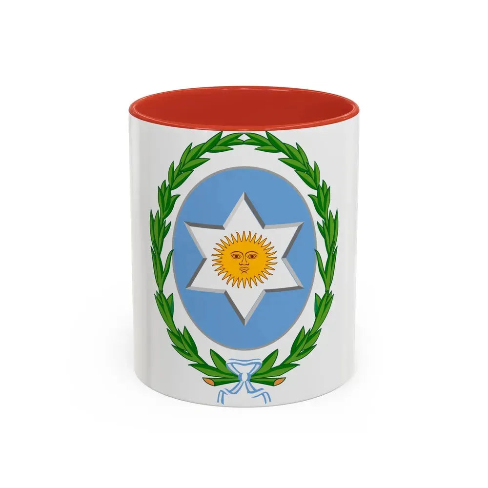 Coat of Arms Salta Argentina - Accent Coffee Mug 11oz Red - Go Mug Yourself