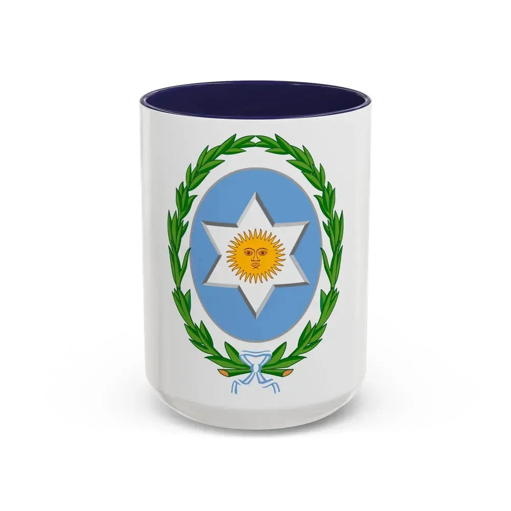 Coat of Arms Salta Argentina - Accent Coffee Mug 15oz Navy - Go Mug Yourself