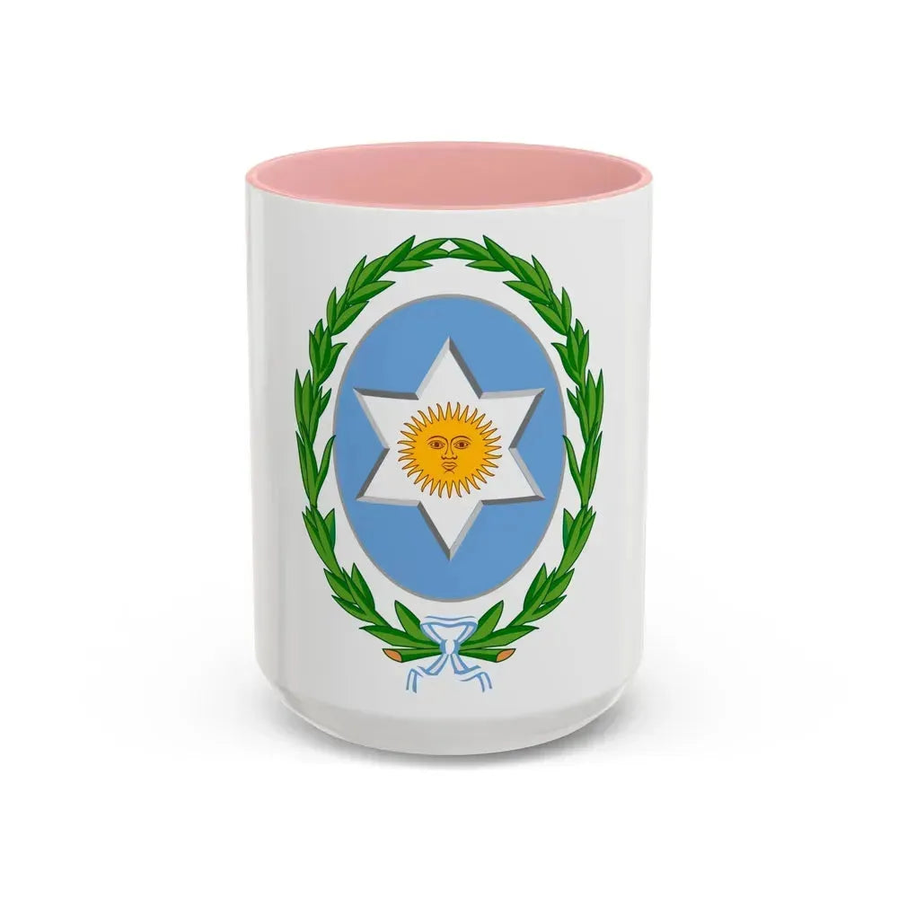 Coat of Arms Salta Argentina - Accent Coffee Mug 15oz Pink - Go Mug Yourself