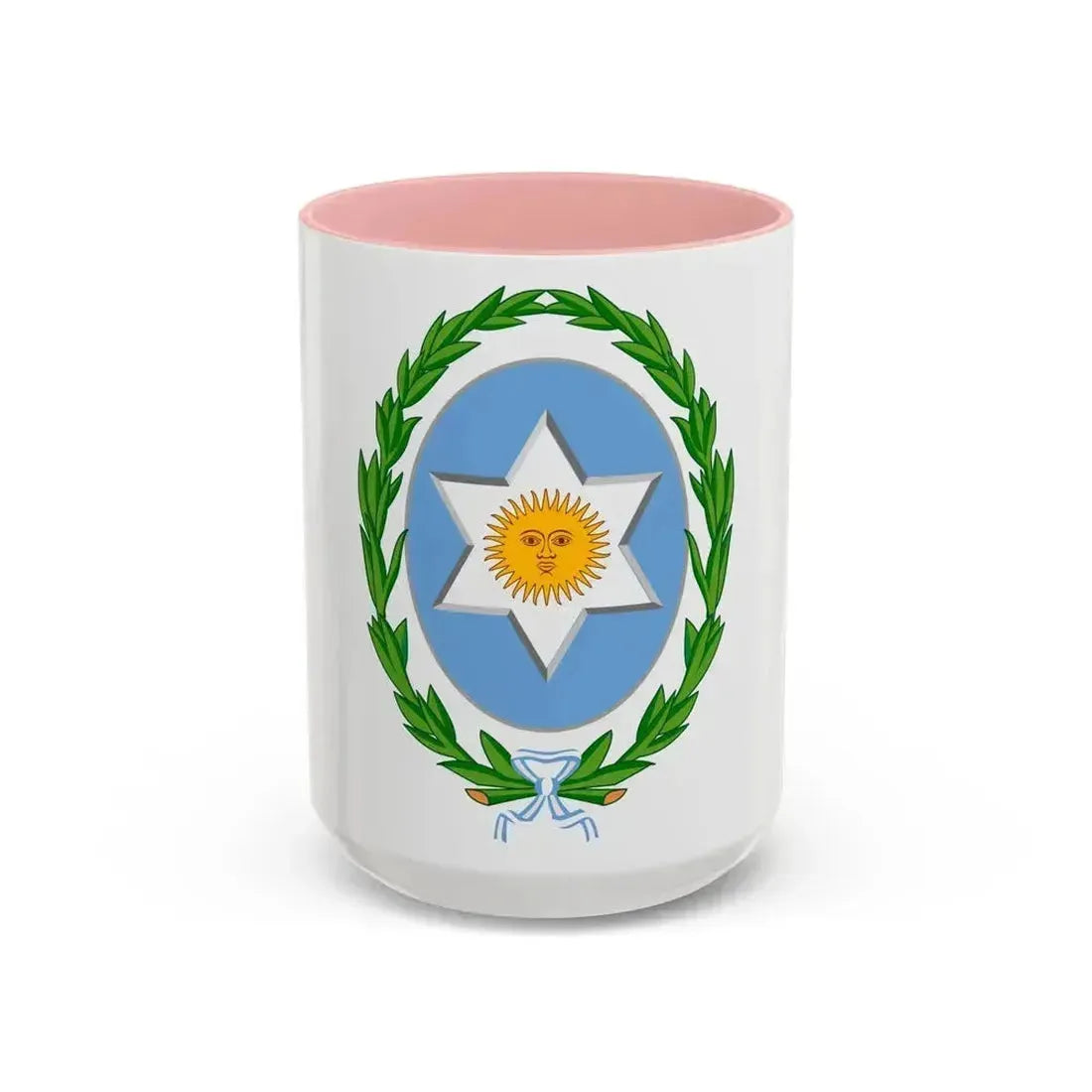 Coat of Arms Salta Argentina - Accent Coffee Mug 15oz Pink - Go Mug Yourself