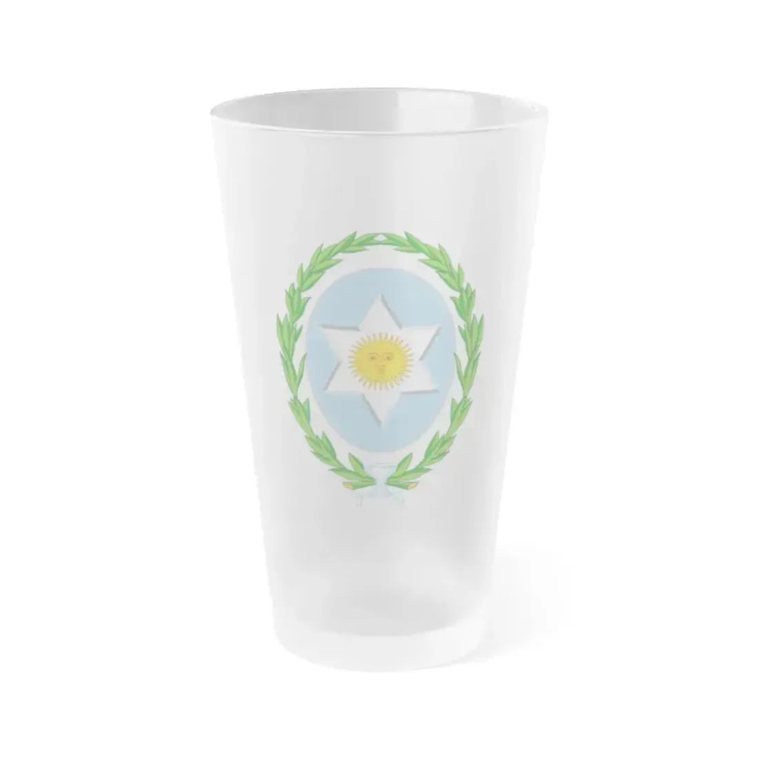 Coat of Arms Salta Argentina - Frosted Pint Glass 16oz 16oz Frosted - Go Mug Yourself