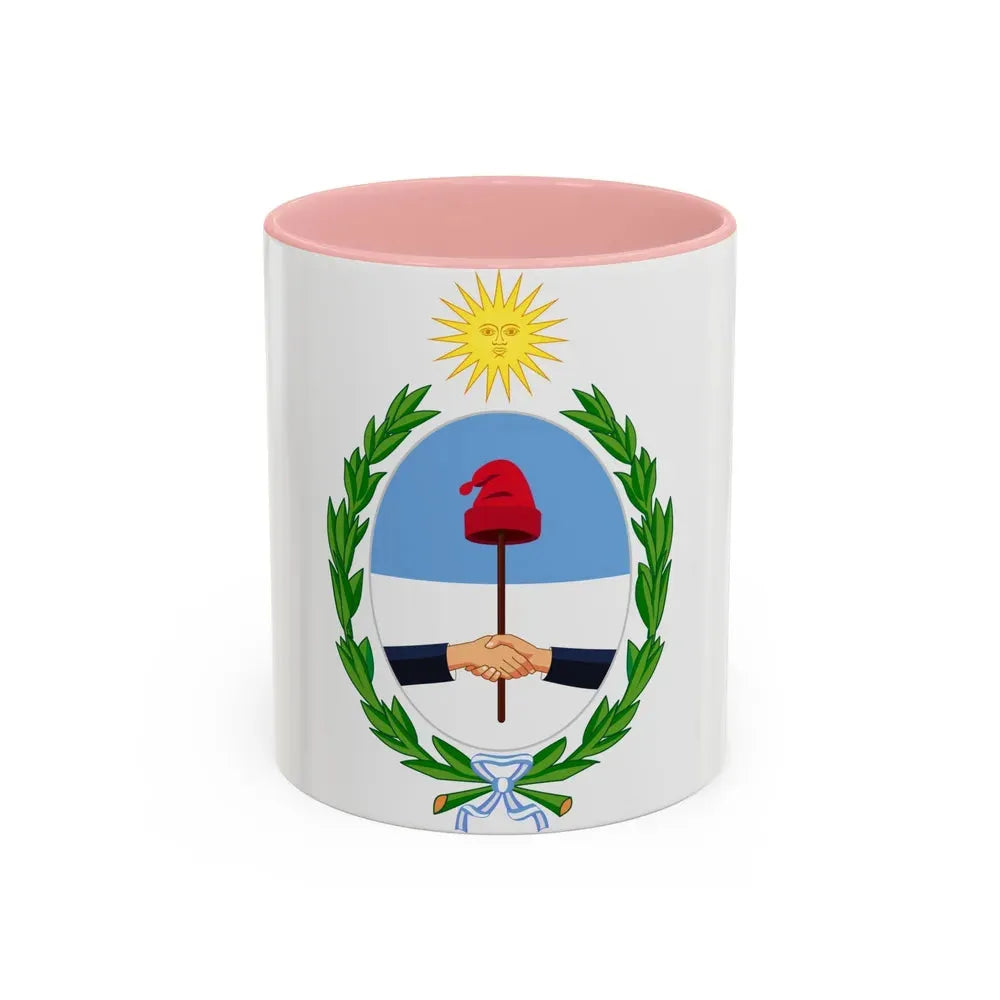 Coat of Arms San Juan Argentina - Accent Coffee Mug 11oz Pink - Go Mug Yourself