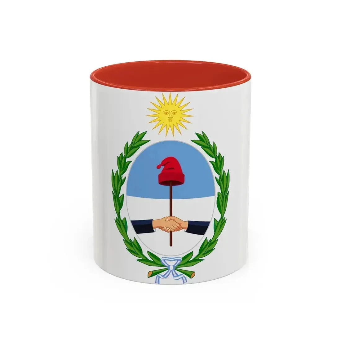 Coat of Arms San Juan Argentina - Accent Coffee Mug 11oz Red - Go Mug Yourself