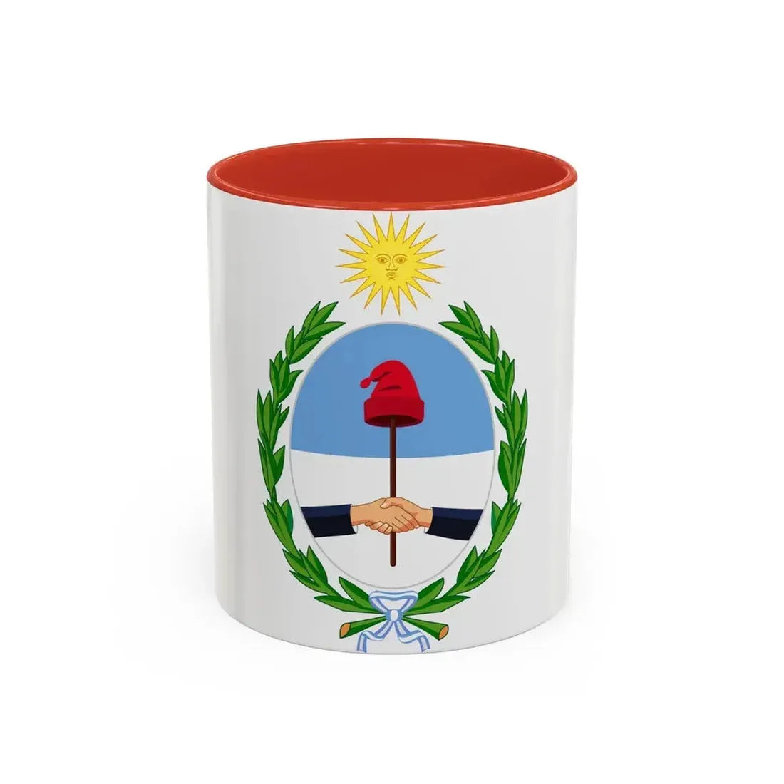Coat of Arms San Juan Argentina - Accent Coffee Mug 11oz Red - Go Mug Yourself