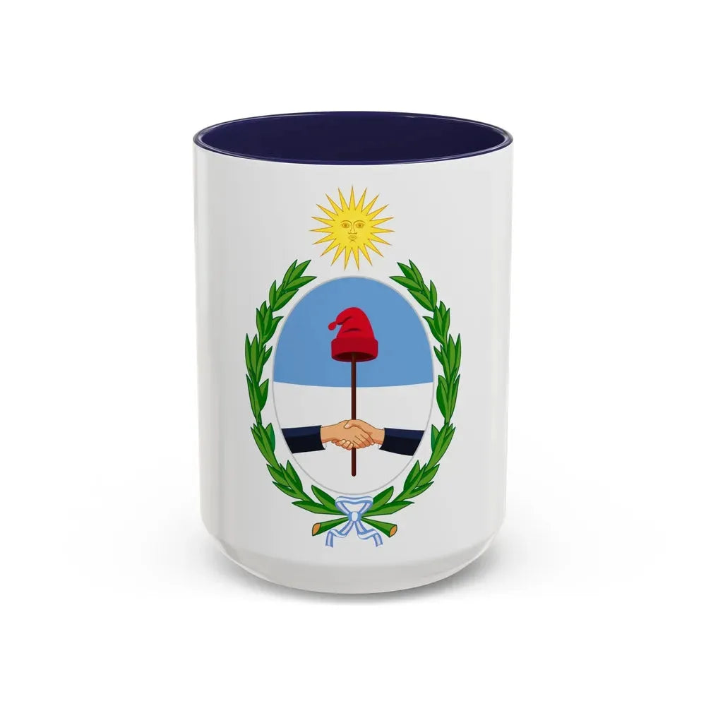 Coat of Arms San Juan Argentina - Accent Coffee Mug 15oz Navy - Go Mug Yourself