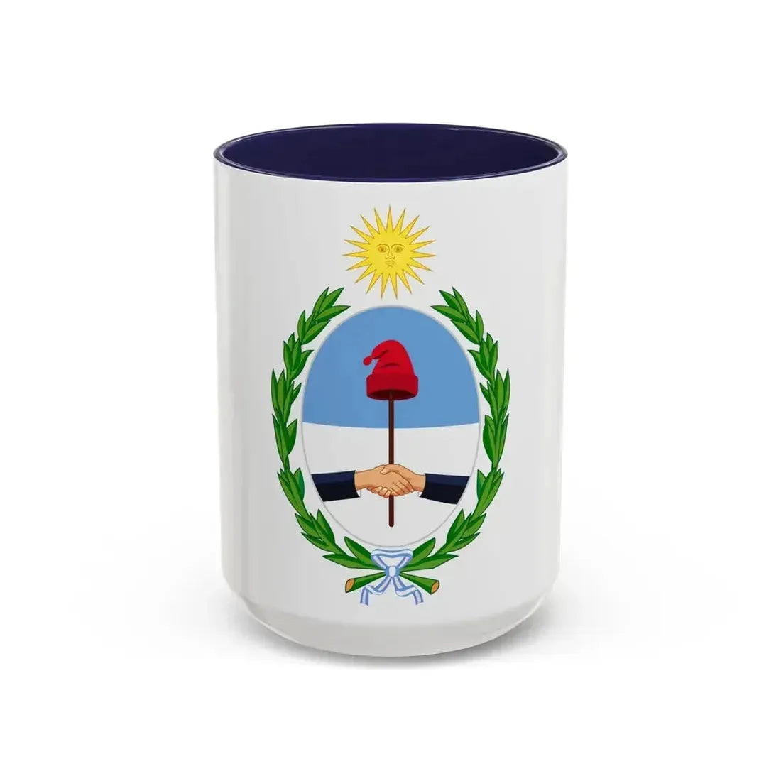 Coat of Arms San Juan Argentina - Accent Coffee Mug 15oz Navy - Go Mug Yourself