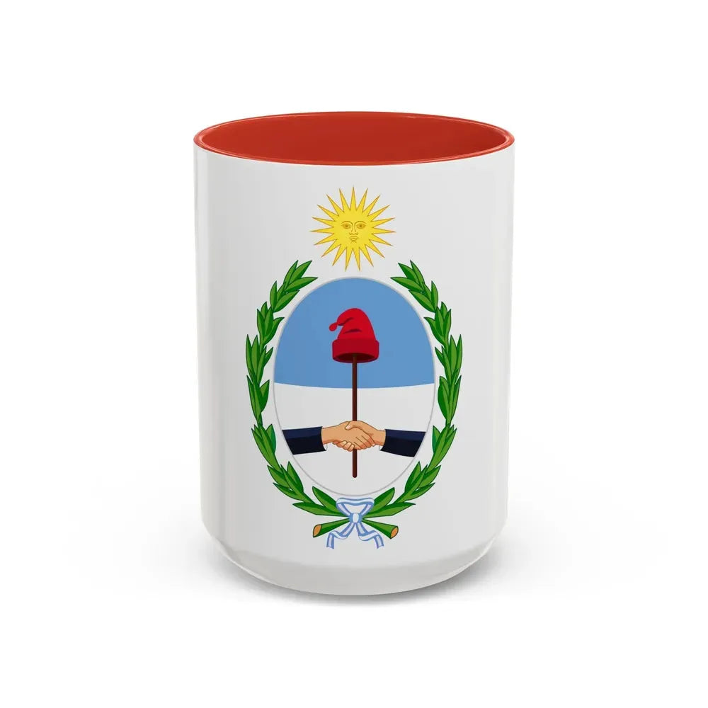 Coat of Arms San Juan Argentina - Accent Coffee Mug 15oz Red - Go Mug Yourself