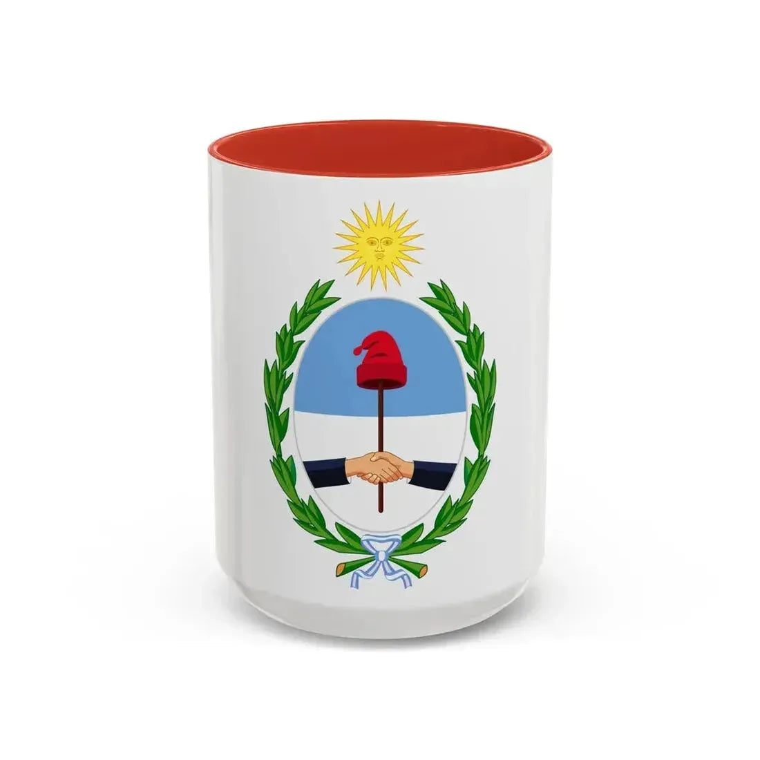 Coat of Arms San Juan Argentina - Accent Coffee Mug 15oz Red - Go Mug Yourself