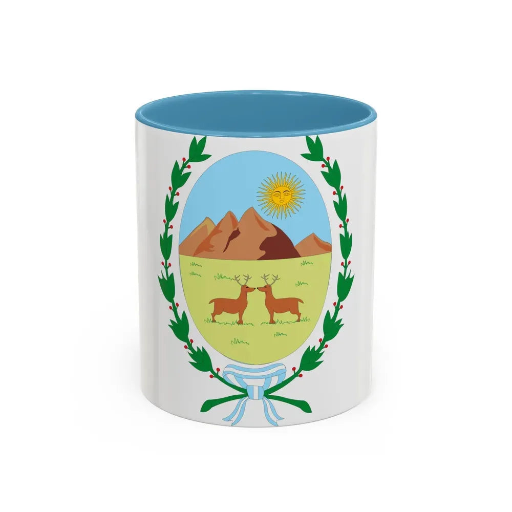 Coat of Arms San Luis Argentina - Accent Coffee Mug 11oz Light Blue - Go Mug Yourself