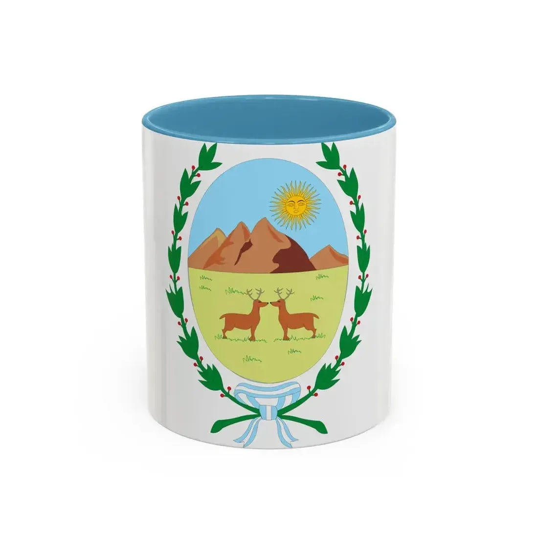 Coat of Arms San Luis Argentina - Accent Coffee Mug 11oz Light Blue - Go Mug Yourself