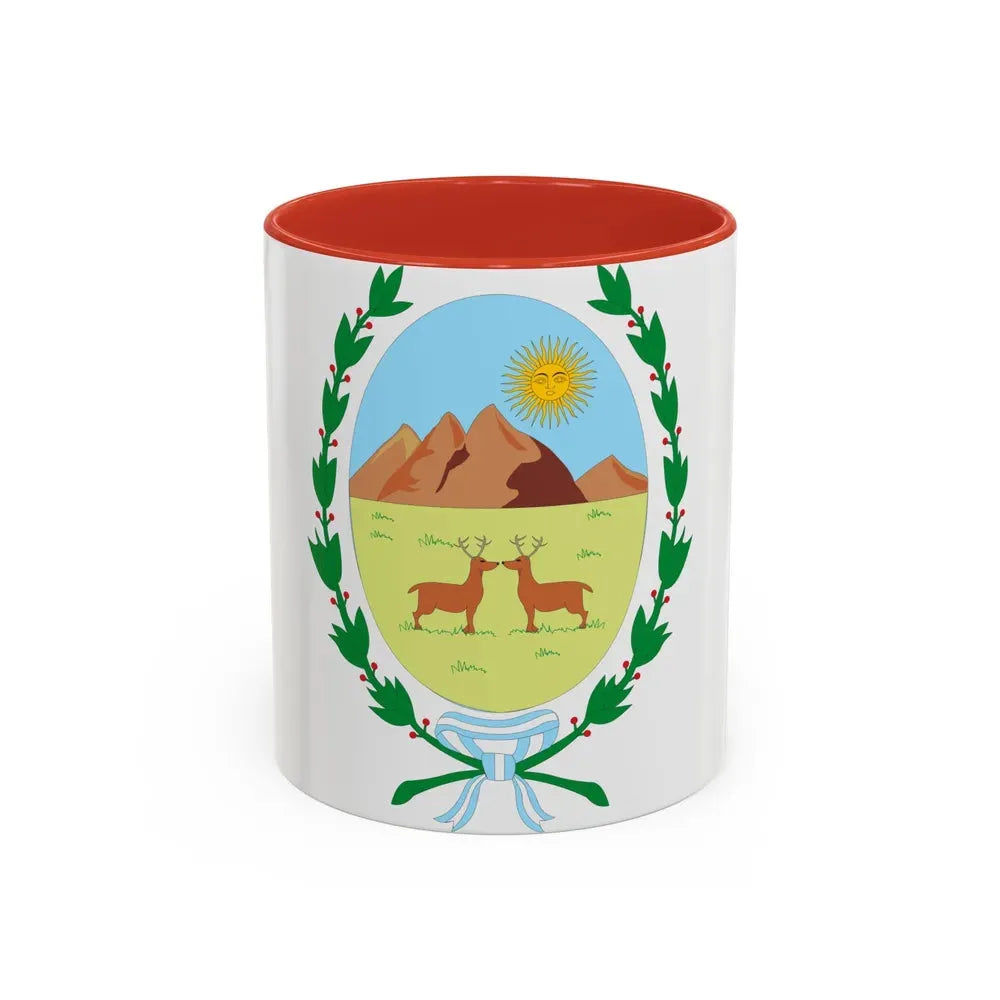 Coat of Arms San Luis Argentina - Accent Coffee Mug 11oz Red - Go Mug Yourself