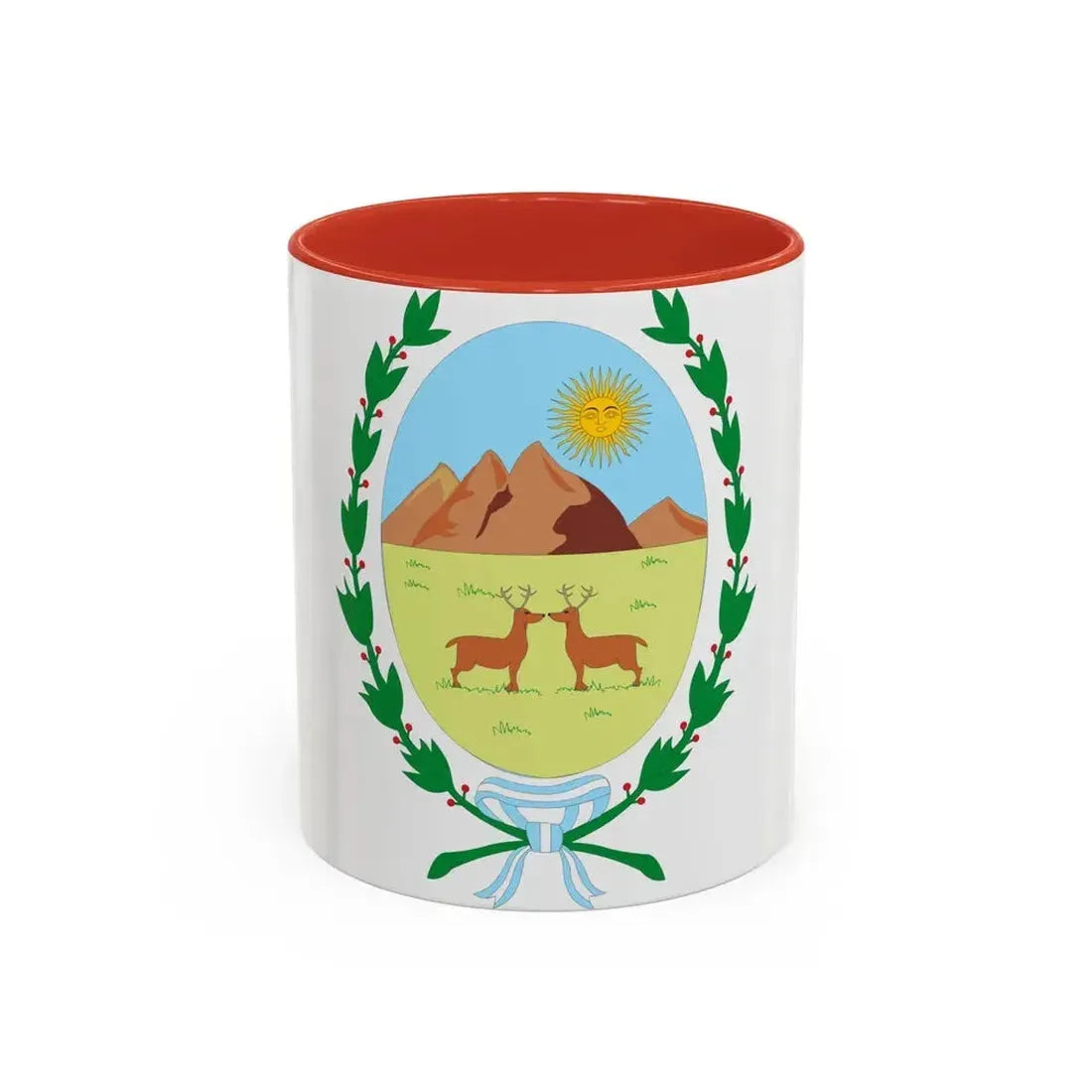 Coat of Arms San Luis Argentina - Accent Coffee Mug 11oz Red - Go Mug Yourself