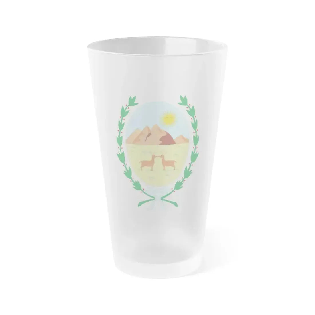 Coat of Arms San Luis Argentina - Frosted Pint Glass 16oz Default Title - Go Mug Yourself