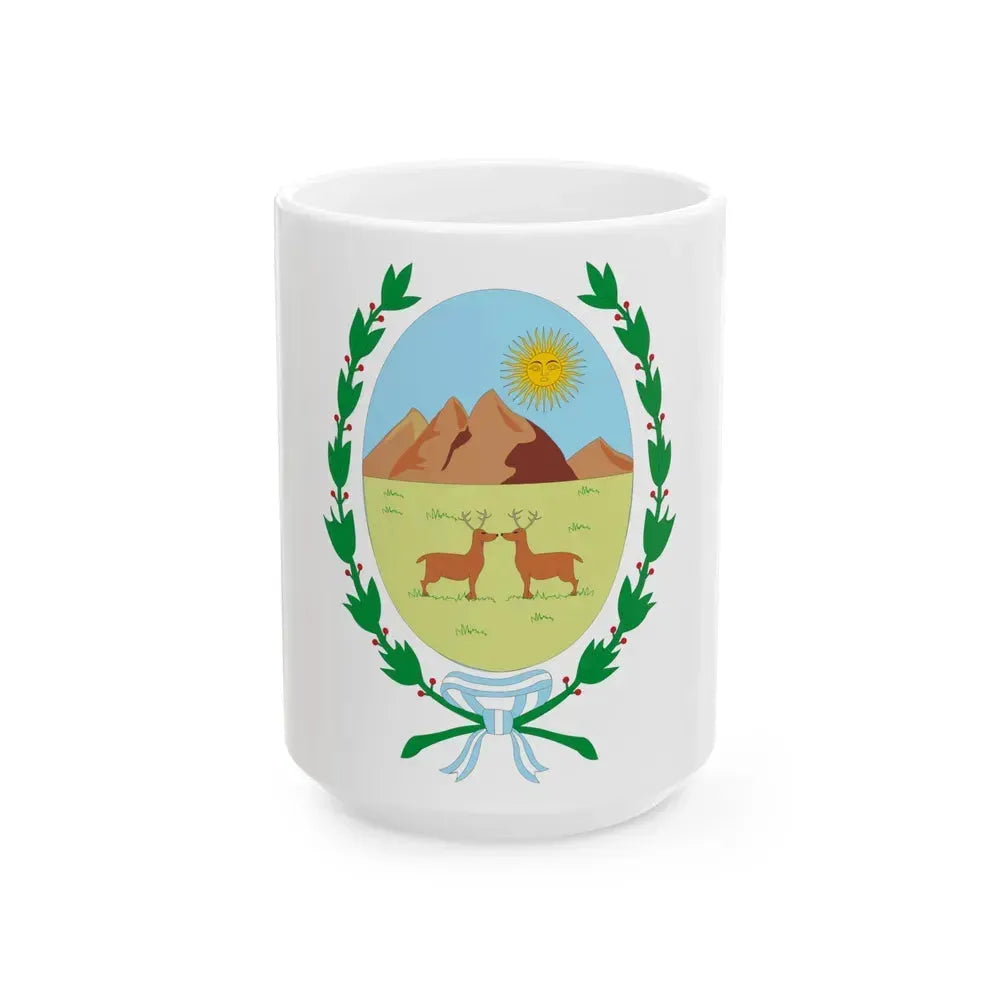 Coat of Arms San Luis Argentina - White Coffee Mug 15oz - Go Mug Yourself