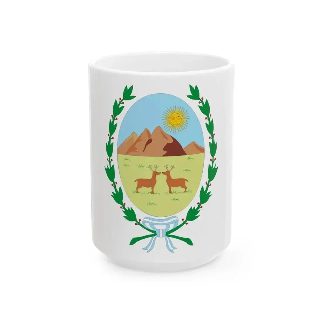Coat of Arms San Luis Argentina - White Coffee Mug 15oz - Go Mug Yourself