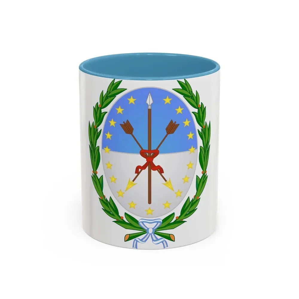 Coat of Arms Santa Fe Argentina - Accent Coffee Mug 11oz Light Blue - Go Mug Yourself