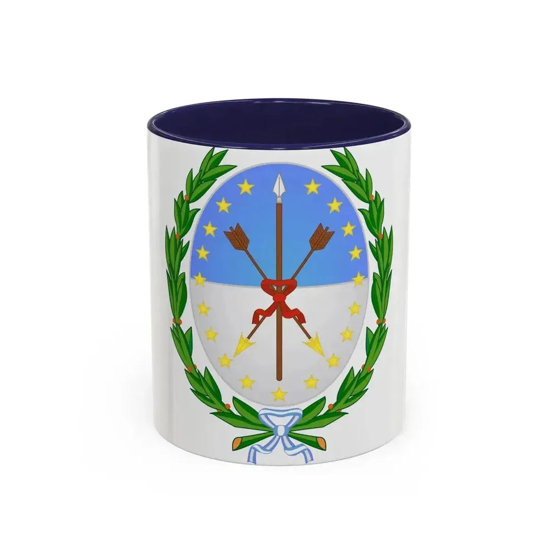 Coat of Arms Santa Fe Argentina - Accent Coffee Mug 11oz Navy - Go Mug Yourself