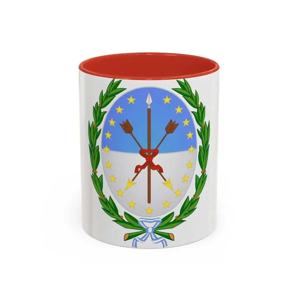 Coat of Arms Santa Fe Argentina - Accent Coffee Mug 11oz Red - Go Mug Yourself