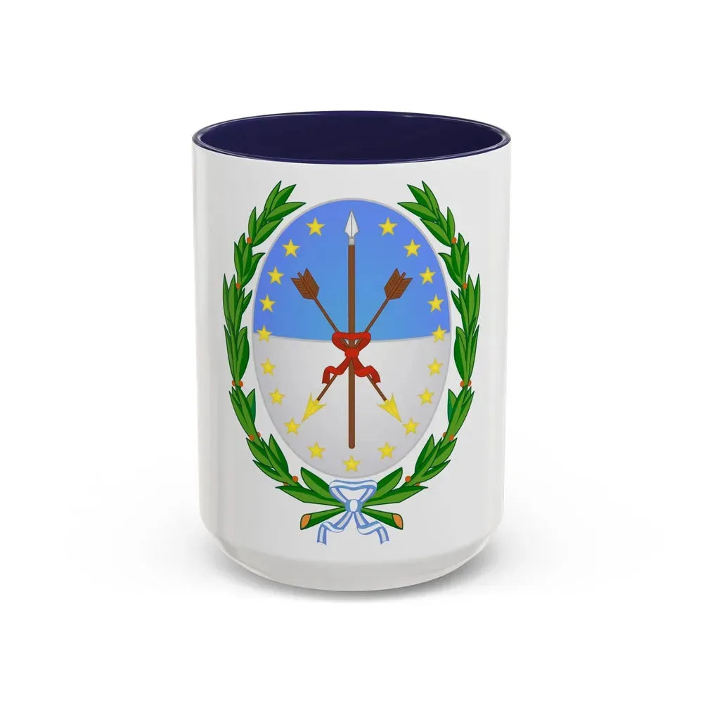 Coat of Arms Santa Fe Argentina - Accent Coffee Mug 15oz Navy - Go Mug Yourself