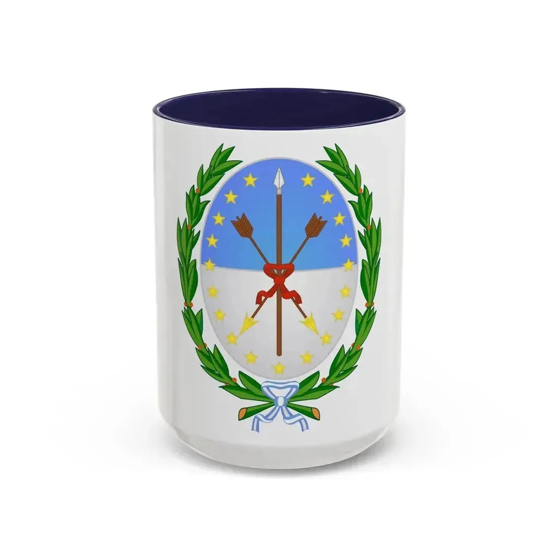 Coat of Arms Santa Fe Argentina - Accent Coffee Mug 15oz Navy - Go Mug Yourself