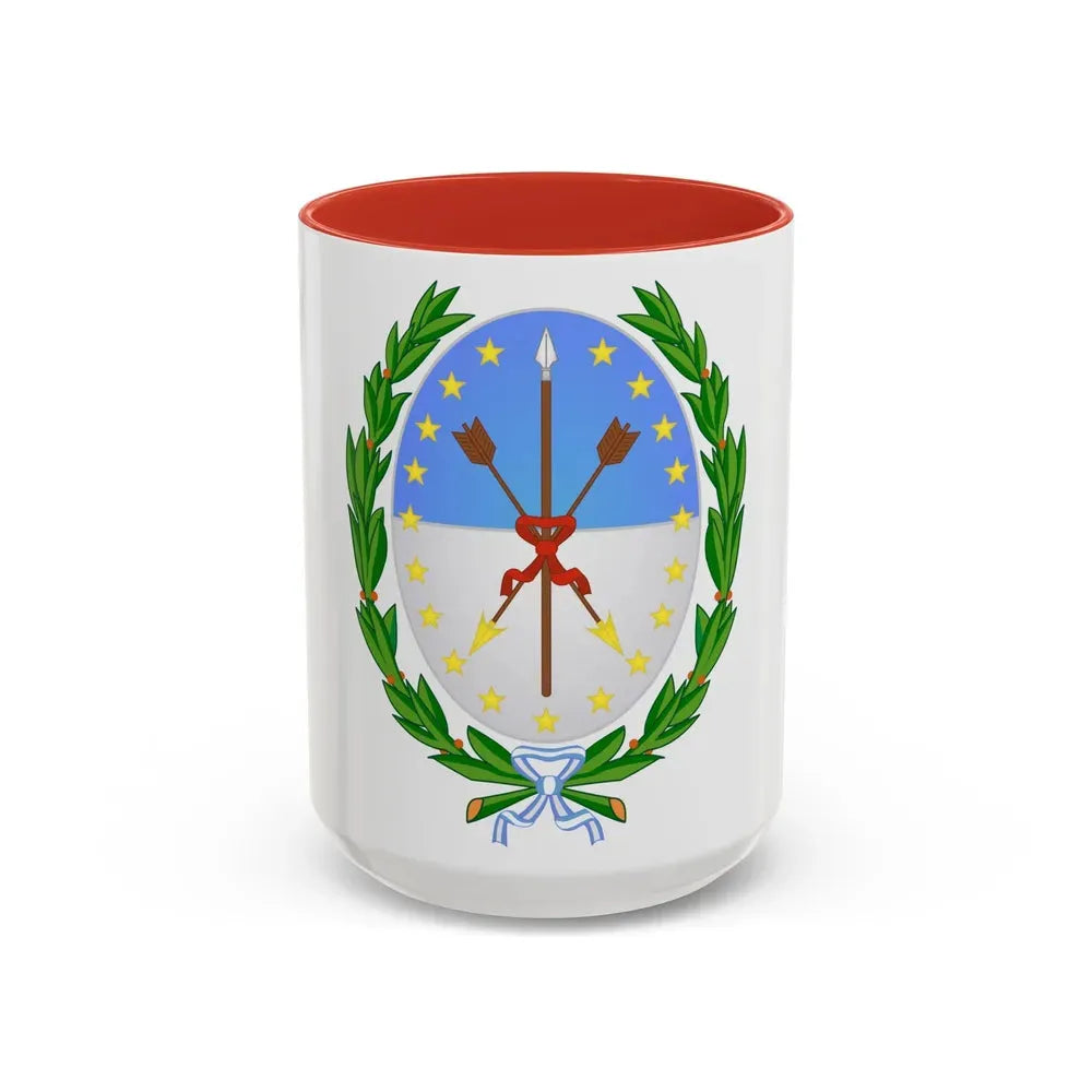 Coat of Arms Santa Fe Argentina - Accent Coffee Mug 15oz Red - Go Mug Yourself