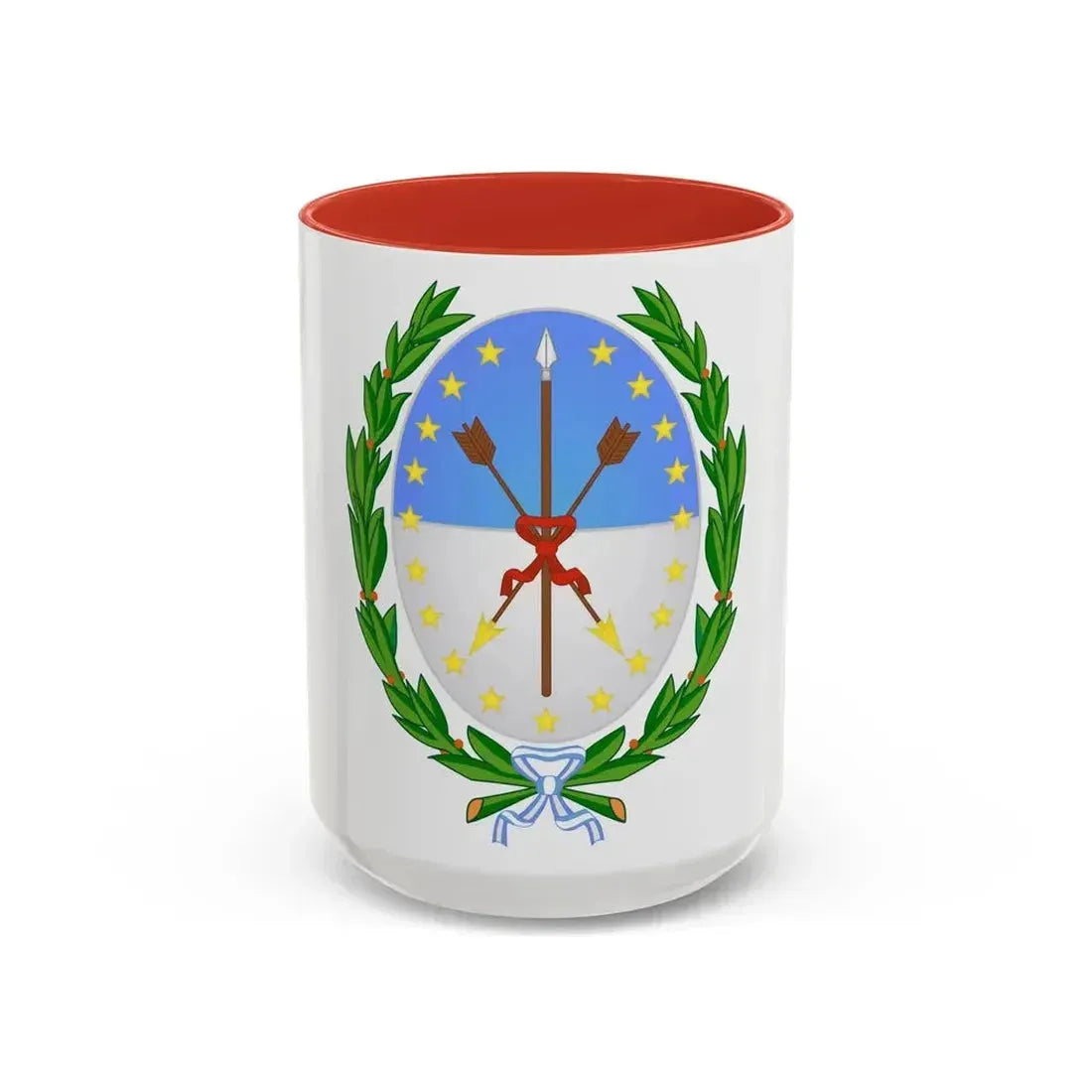 Coat of Arms Santa Fe Argentina - Accent Coffee Mug 15oz Red - Go Mug Yourself