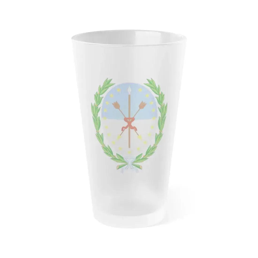 Coat of Arms Santa Fe Argentina - Frosted Pint Glass 16oz Default Title - Go Mug Yourself