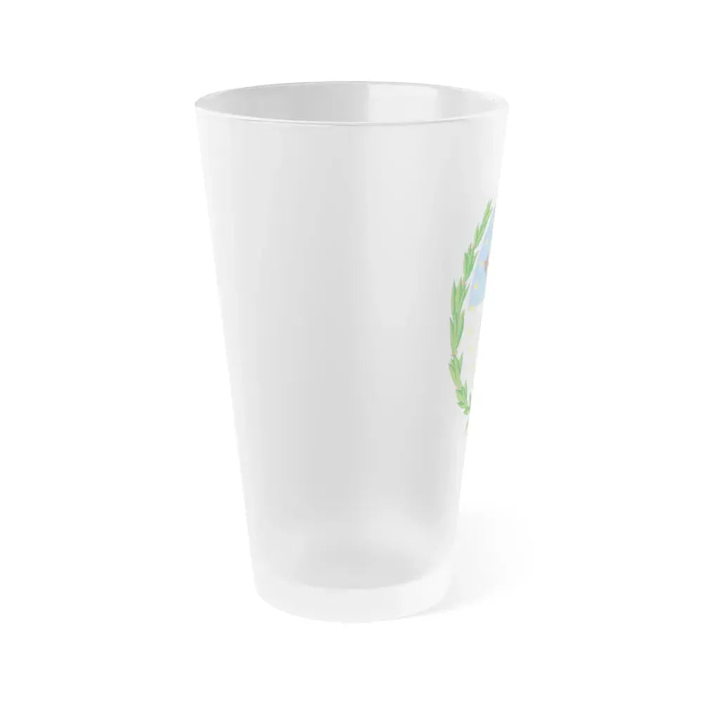 Coat of Arms Santa Fe Argentina - Frosted Pint Glass 16oz - Go Mug Yourself