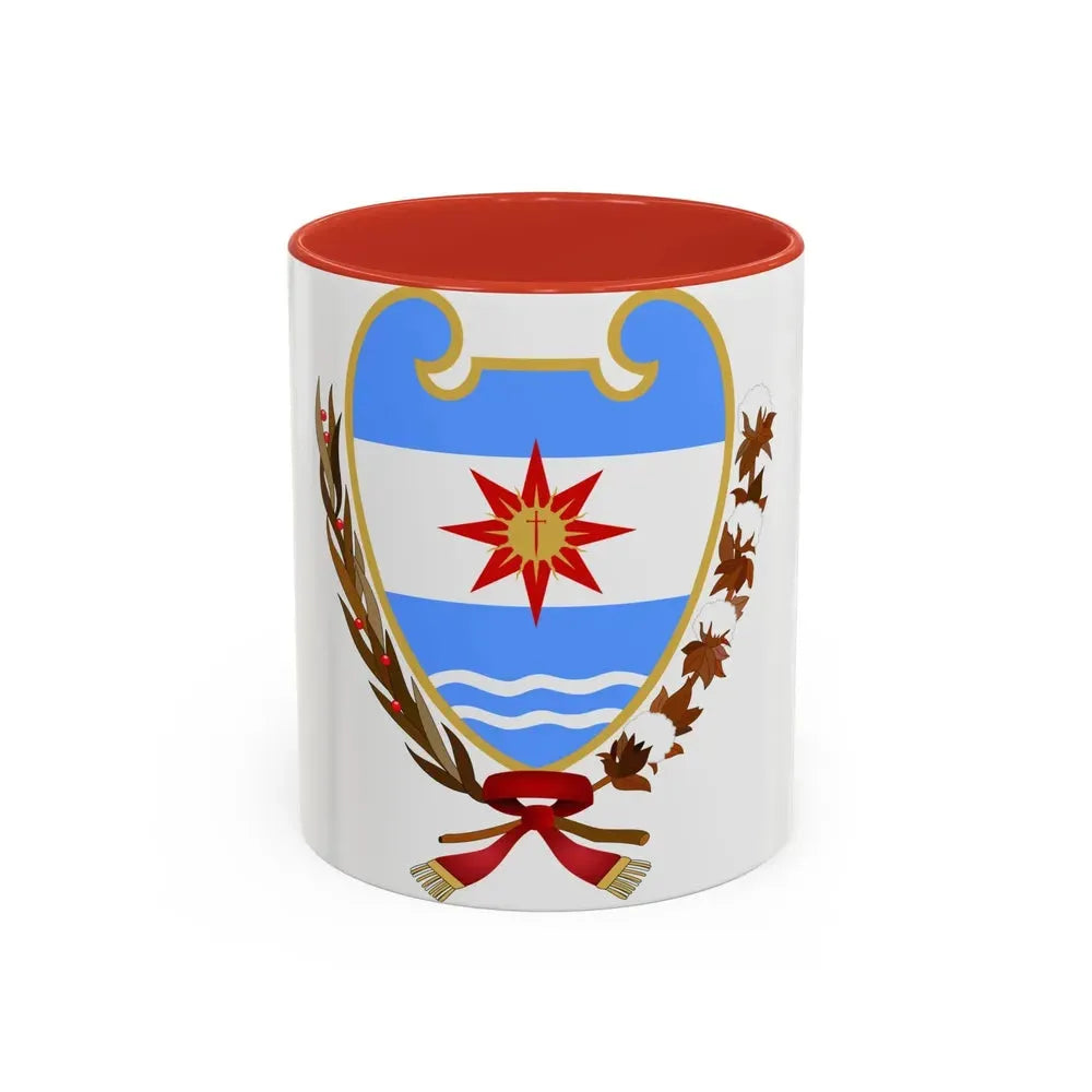 Coat of Arms Santiago del Estero Argentina - Accent Coffee Mug 11oz Red - Go Mug Yourself