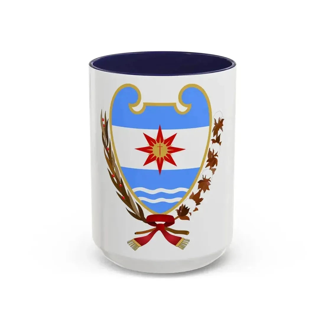 Coat of Arms Santiago del Estero Argentina - Accent Coffee Mug 15oz Navy - Go Mug Yourself