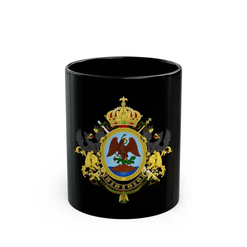 Coat of Arms Second Mexican Empire - Black Coffee Mug 11oz - Go Mug Yourself