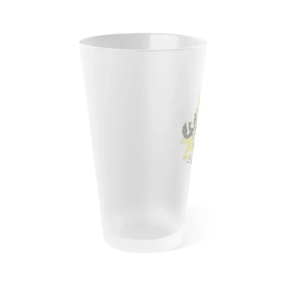 Coat of Arms Second Mexican Empire - Frosted Pint Glass 16oz - Go Mug Yourself