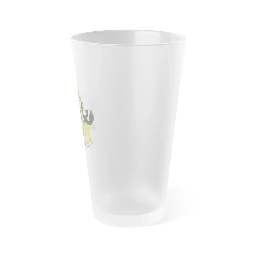 Coat of Arms Second Mexican Empire - Frosted Pint Glass 16oz - Go Mug Yourself