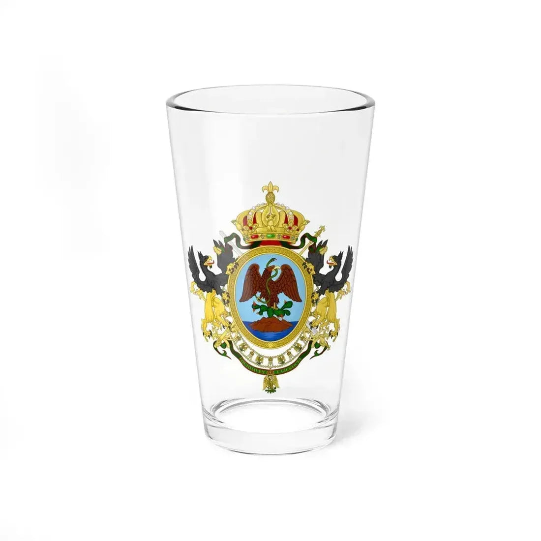 Coat of Arms Second Mexican Empire - Pint Glass 16oz 16oz - Go Mug Yourself