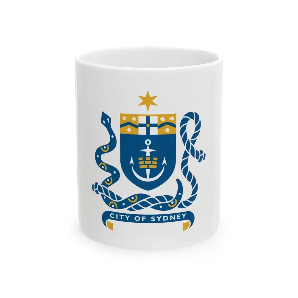 Coat of Arms Sydney Australia - White Coffee Mug 11oz - Go Mug Yourself