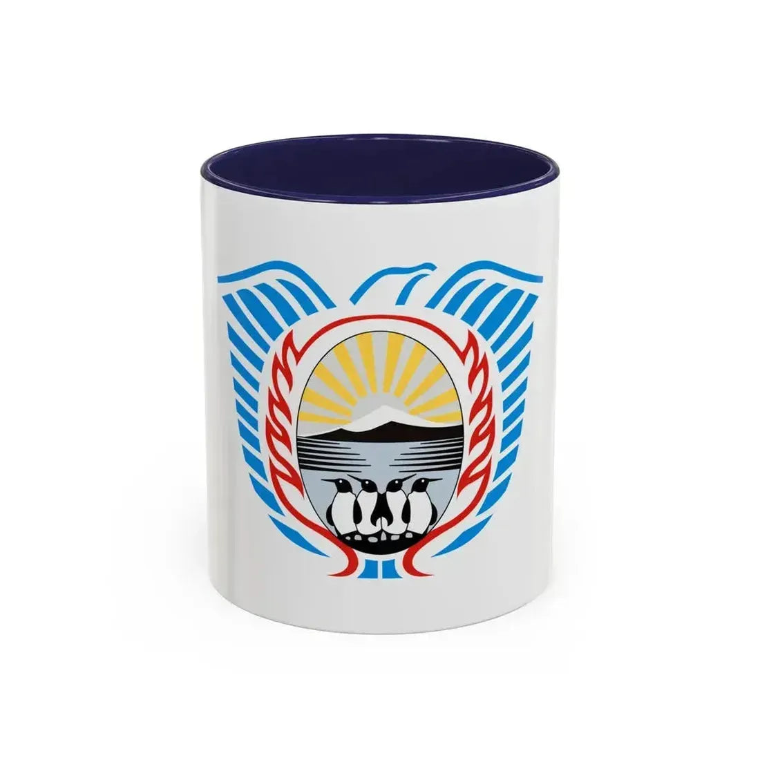 Coat of Arms Tierra del Fuego Argentina - Accent Coffee Mug 11oz Navy - Go Mug Yourself