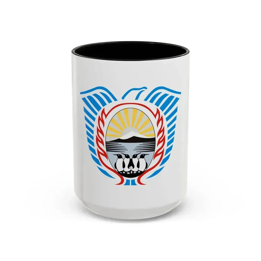 Coat of Arms Tierra del Fuego Argentina - Accent Coffee Mug 15oz Black - Go Mug Yourself