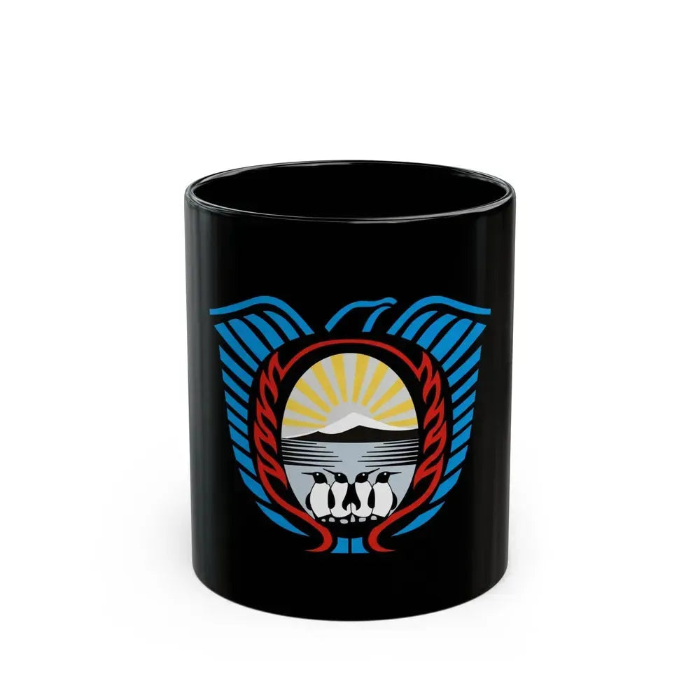 Coat of Arms Tierra del Fuego Argentina - Black Coffee Mug 11oz - Go Mug Yourself