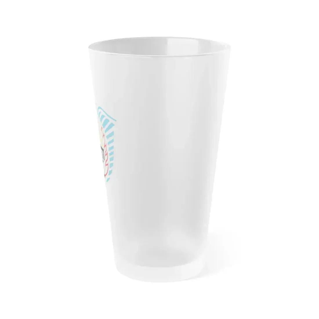 Coat of Arms Tierra del Fuego Argentina - Frosted Pint Glass 16oz - Go Mug Yourself