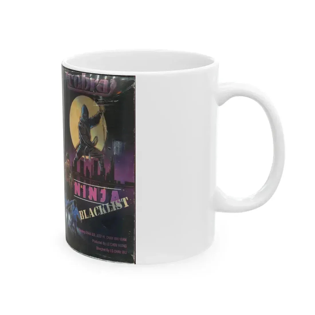 COBRA NINJA BLACKLIST (VHS COVER) - White Coffee Mug - Go Mug Yourself