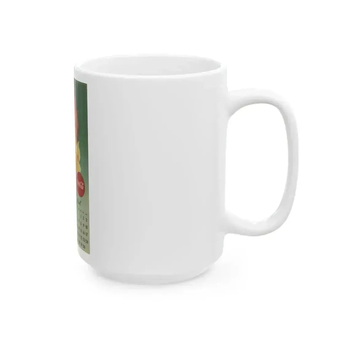 Coca Cola, calendar advertisement 3-4, 1948 - White Coffee Mug - Go Mug Yourself