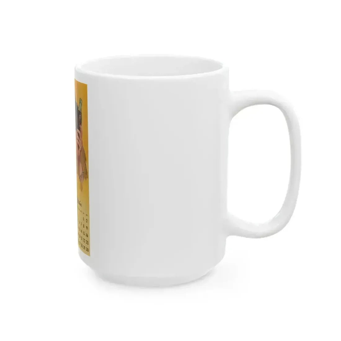 Coca Cola, calendar advertisement 9-10, 1948 - White Coffee Mug - Go Mug Yourself