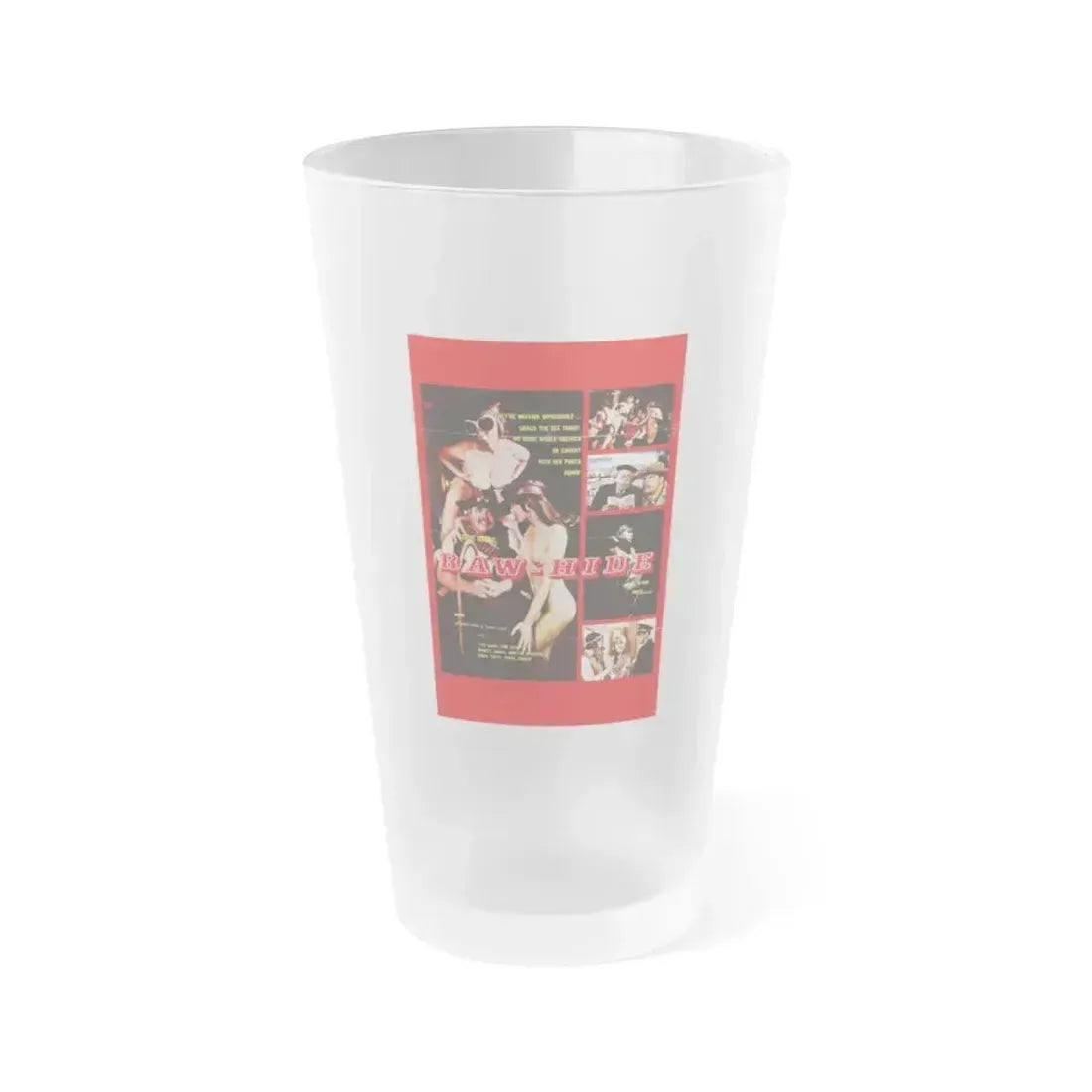 CODE NAME RAW HIDE 1971 Movie Poster - Frosted Pint Glass 16oz 16oz Frosted - Go Mug Yourself