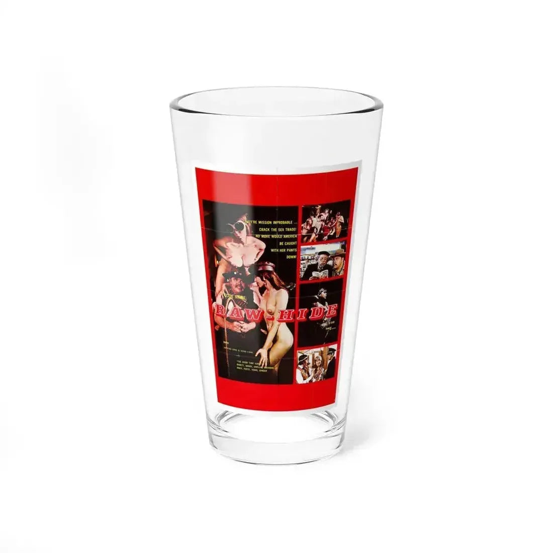 CODE NAME RAW HIDE 1971 Movie Poster - Pint Glass 16oz 16oz - Go Mug Yourself