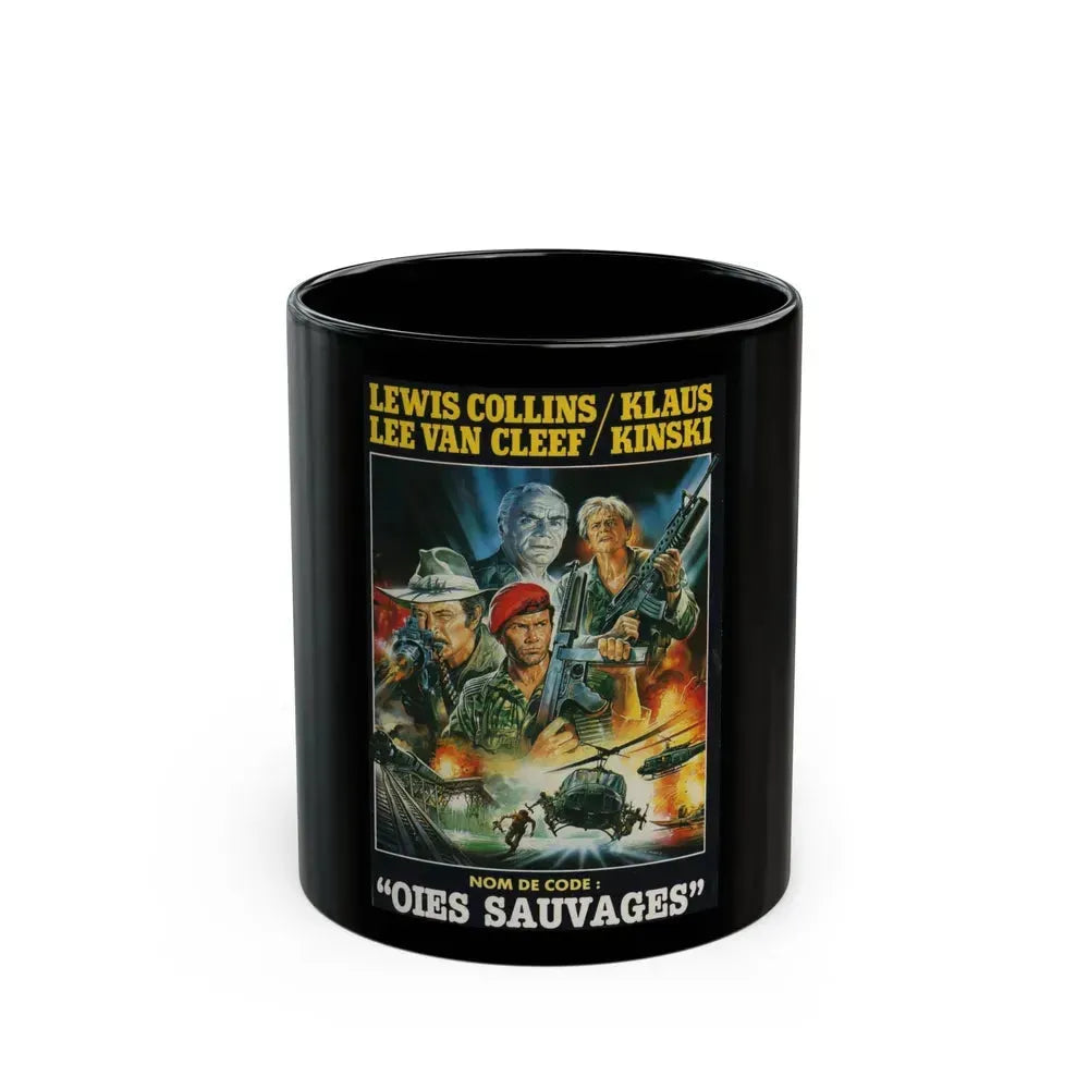 CODENAME WILDGEESE 1984 Movie Poster - Black Coffee Mug 11oz - Go Mug Yourself