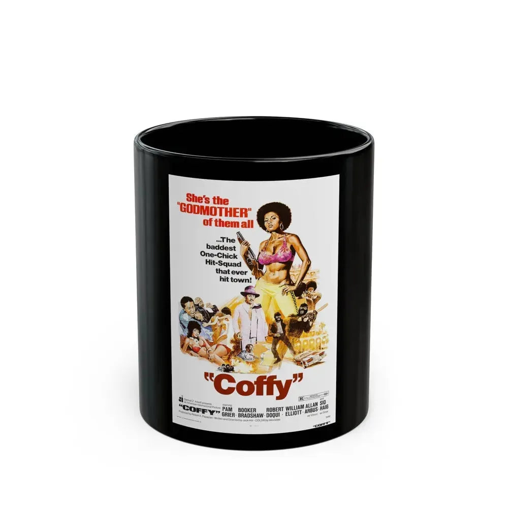 COFFY 1973 Movie Poster - Black Coffee Mug 11oz - Go Mug Yourself