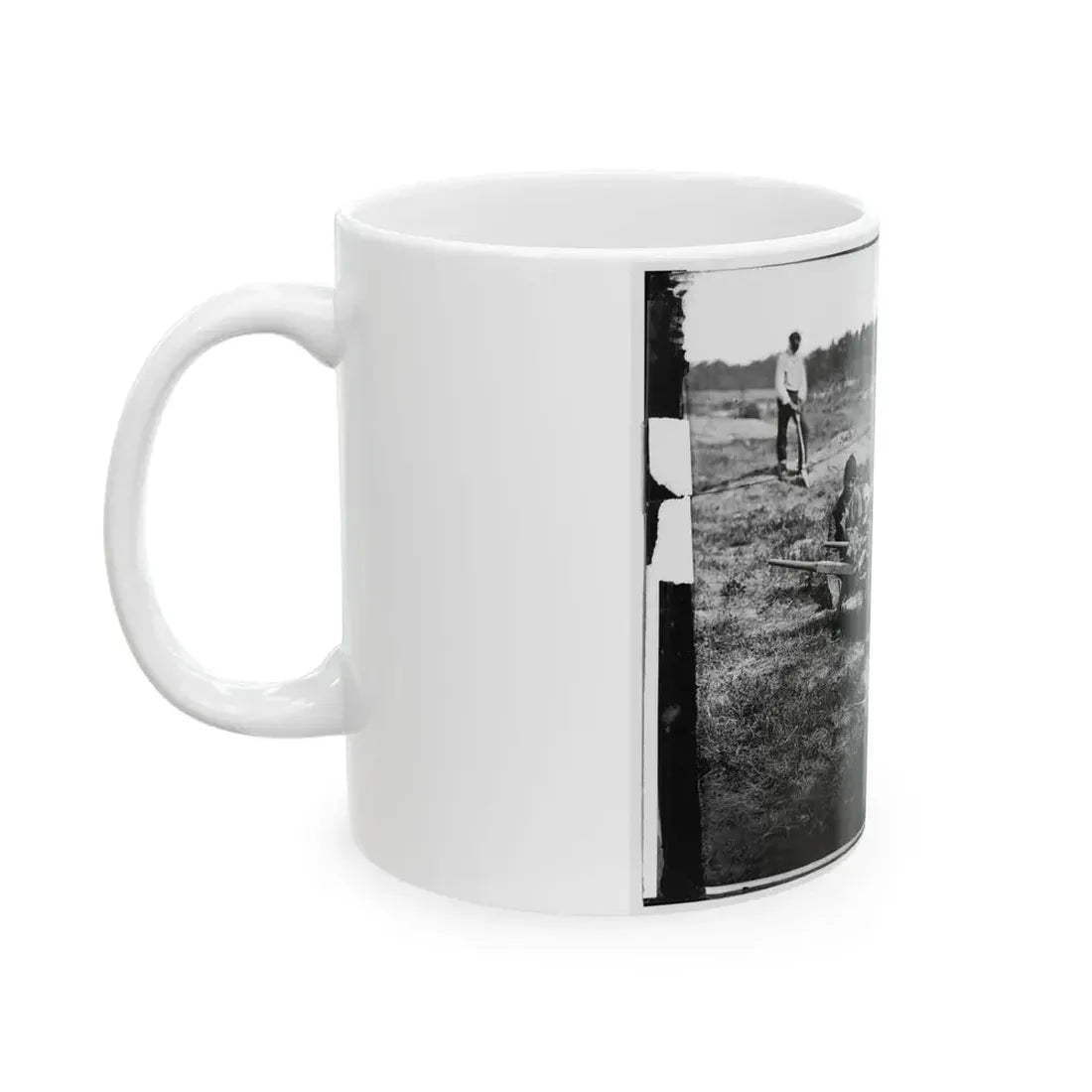 Cold Harbor, Va. African Americans Collecting Bones Of Soldiers Killed In The Battle (U.S. Civil War) White Coffee Mug - Go Mug Yourself