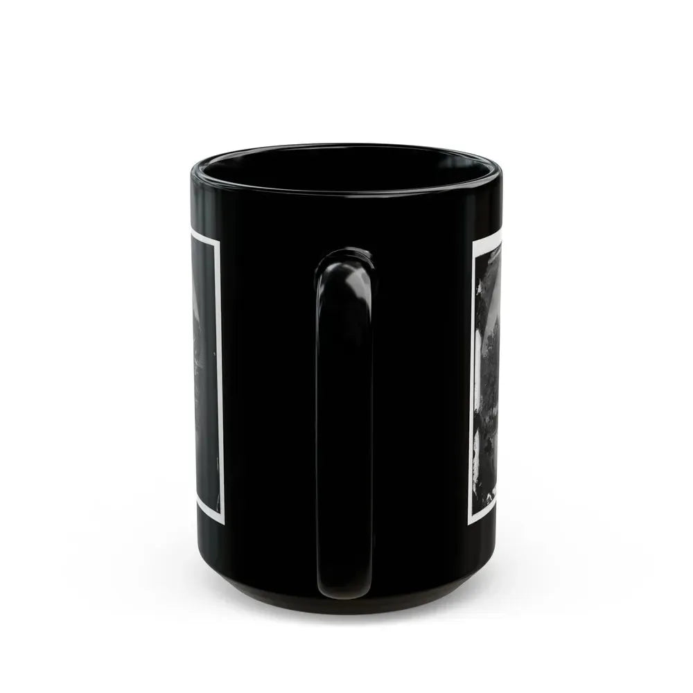 Cold Harbor, Va, Vicinity. Cavalry Horses Outside The Old Church Hotel (U.S. Civil War) Black Coffee Mug - Go Mug Yourself