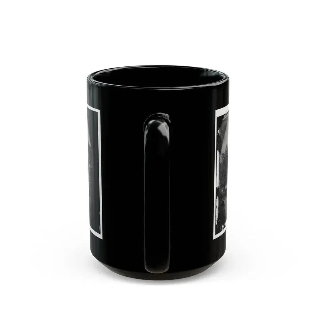 Cold Harbor, Va, Vicinity. Cavalry Horses Outside The Old Church Hotel (U.S. Civil War) Black Coffee Mug - Go Mug Yourself